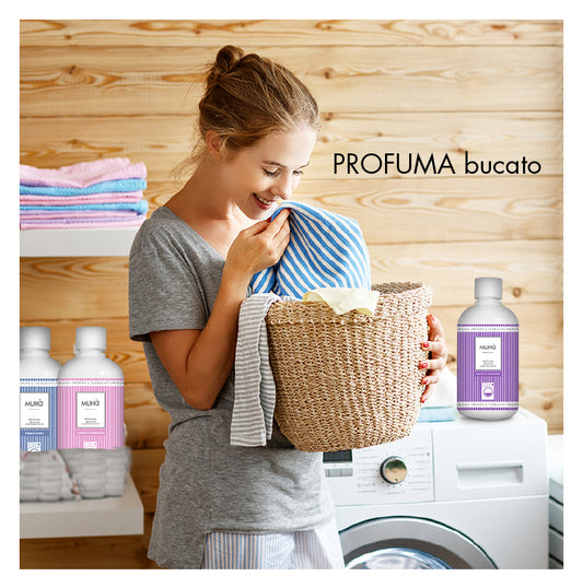 Prodotto profuma bucato concentrato da 100 ml che dona ai tuoi capi un profumo persistente e duraturo nel tempo. Non contiene parabeni. In negozio e online su tuttochic.it