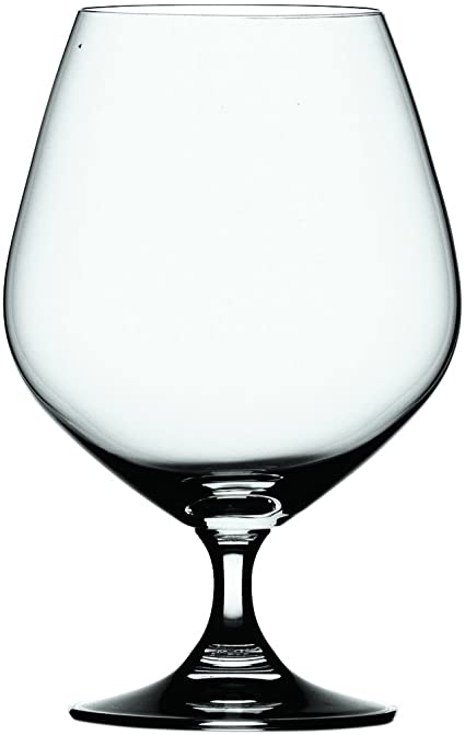 Set di 4 calici da brandy in vetro cristallino. Dimensioni: mm 101 x 154 h - Capacità: 558 ml. Lavabile in lavastoviglie