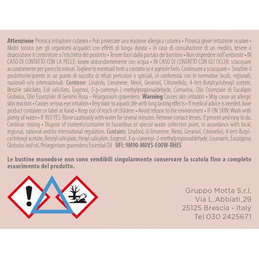 SEMI NATURALI PROFUMATI Usando l’aspirapolvere potrai profumare piacevolmente i tuoi ambienti.  SEMI NATURALI • SENZA SILICONI• SENZA PARABENILA CONFEZIONE CONTIENE 5 BUSTINE Fragranza Lino e Cotone Fragranza intensa, semplice e raffinata ispirata al profumo di pulito. In negozio e online su tuttochic.it