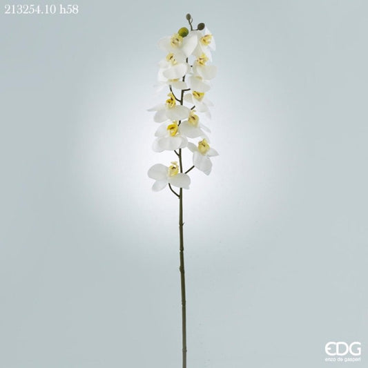 Orchidea Real bianca artificiale cm. 58, ideali per abbellire ogni ambiente. In negozio e online su tuttochic.it