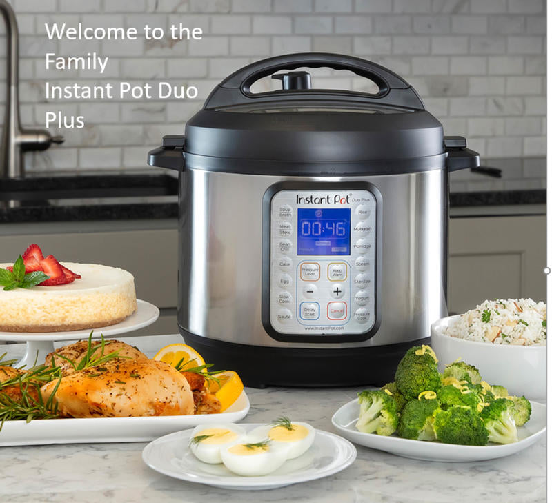 Instant Pot® Duo™ Plus 8 lt è 9 apparecchi in 1: pentola a pressione, padella, pentola a vapore, pentola a cottura lenta, pentola per riso, scaldavivande e yogurt, sterilizzatore, sous vide. In negozio e online su tuttochic.it